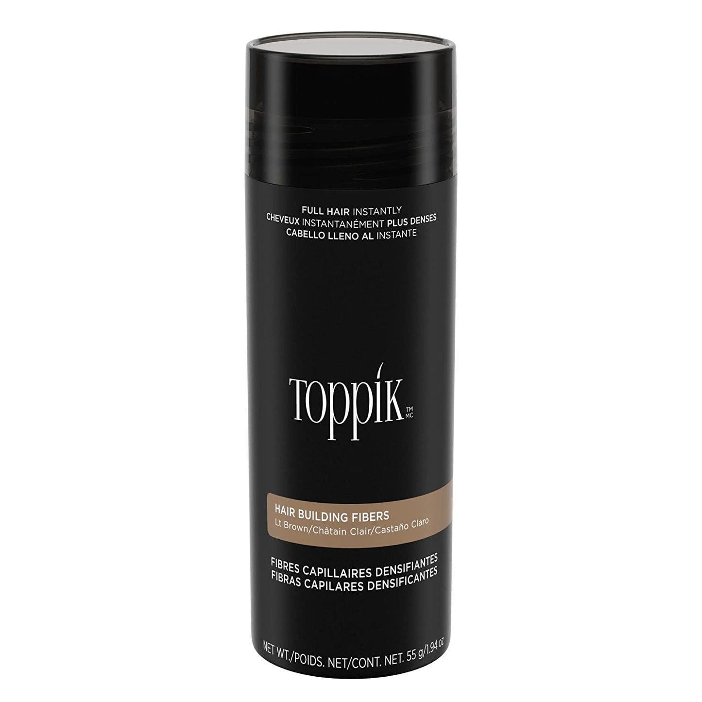 Toppik Hair Building Fibers Light Brown 55g/1.94oz.