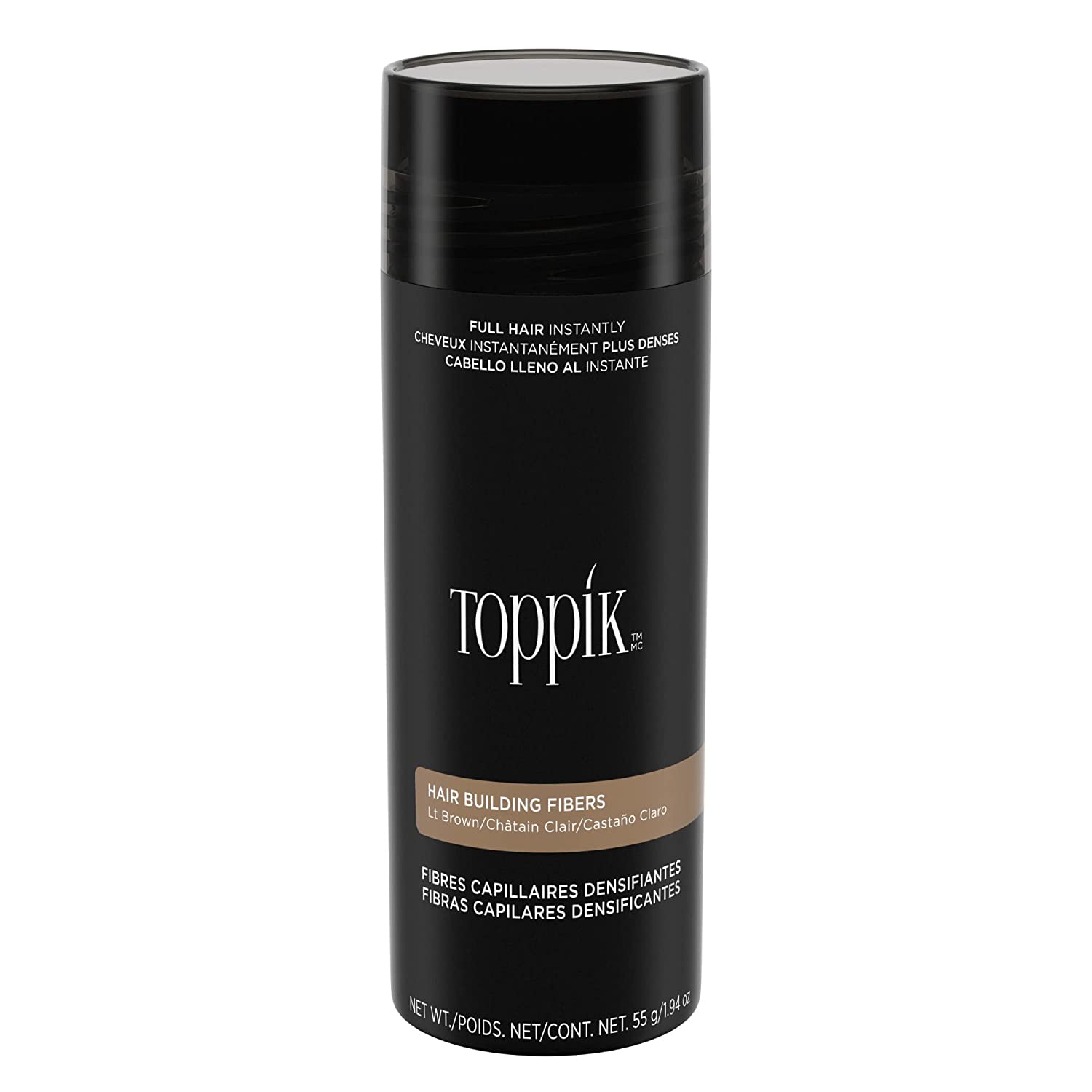Toppik Hair Building Fibers Light Brown 55g/1.94oz.