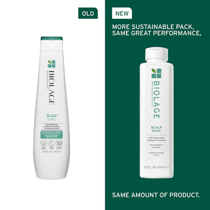 Old vs New Packaging Biolage Scalpsync Anti-Dandruff Shampoo