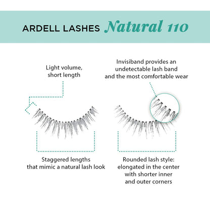 Ardell False Lashes - Natural #110 Black (6 pairs)