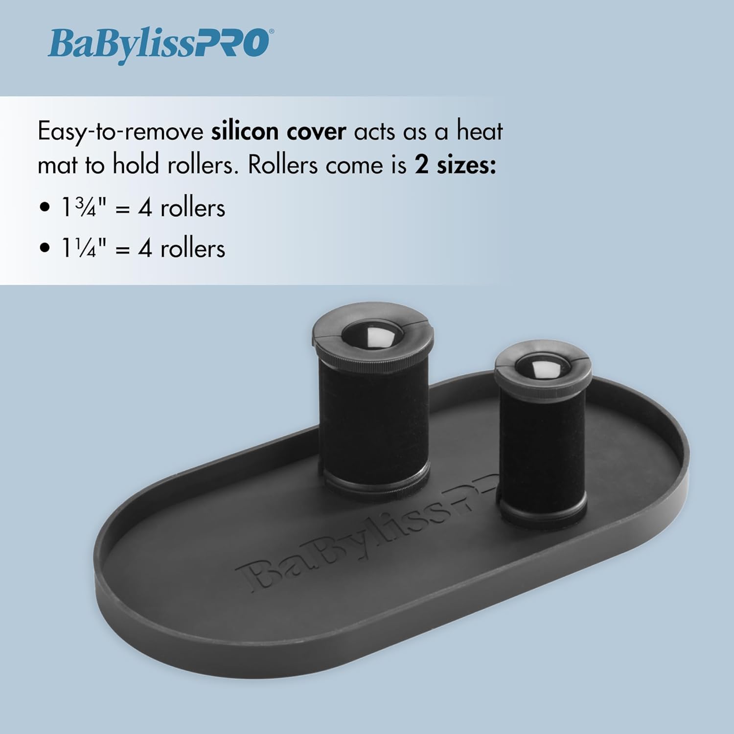 BaBylissPRO Compact Standing Hot Rollers come in 2 sizes 1 3/4" & 1 1/4"