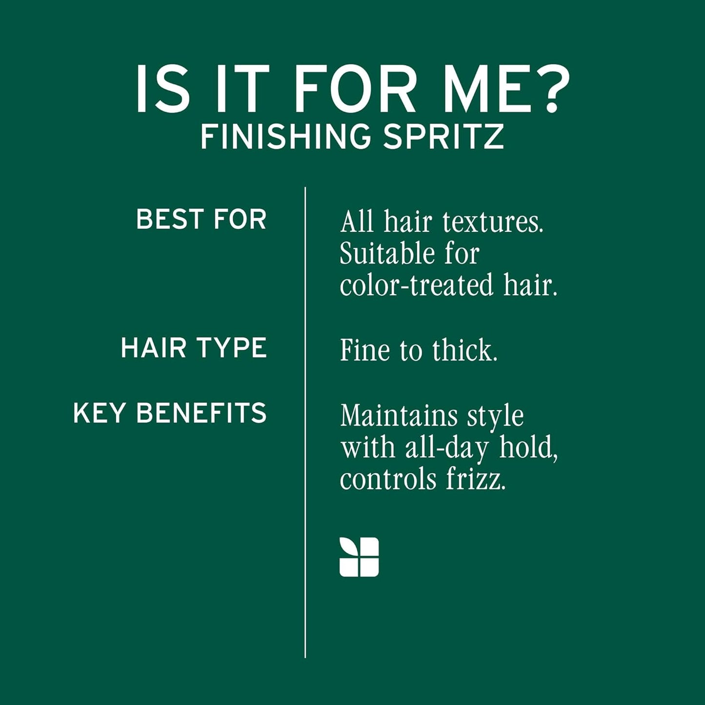 Biolage Styling Finishing Spritz Hairspray product description
