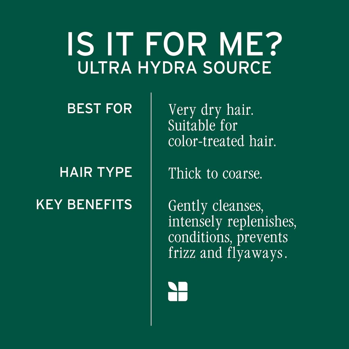 Product description for Biolage Ultra Hydra Source Leave-In Cream