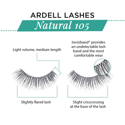 Ardell False Lashes - Natural #105 Black