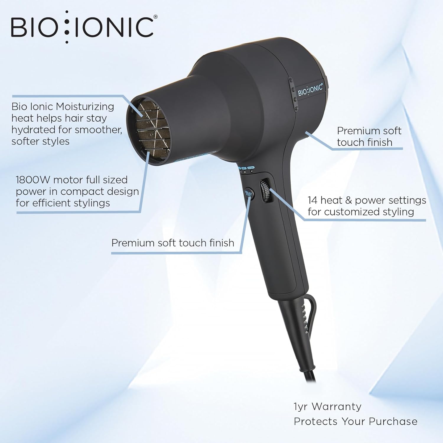 Bio Ionic PowerDiva Pro Speed Dryer Features & Benefits