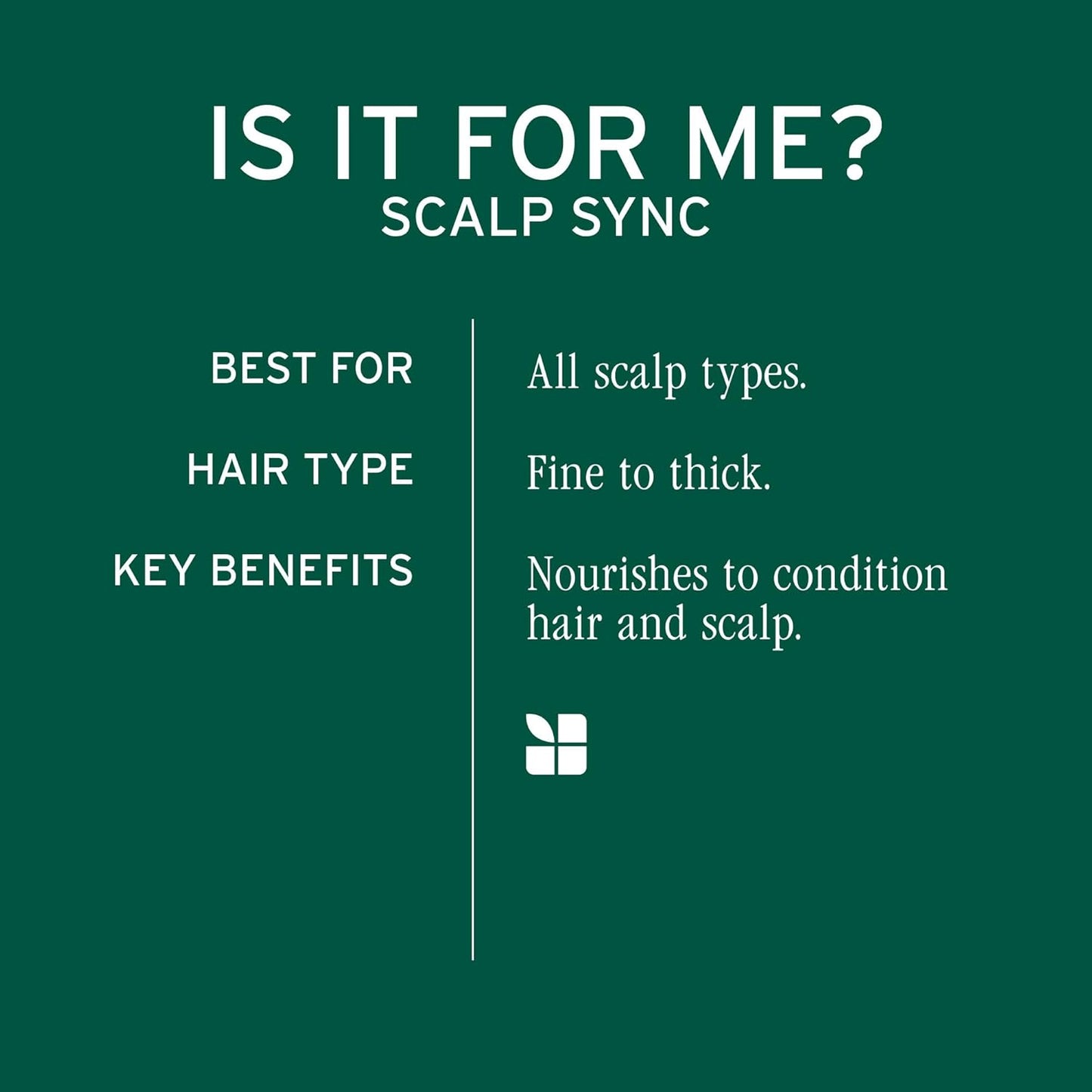 Product description of Biolage Scalp Sync Universal Conditioner