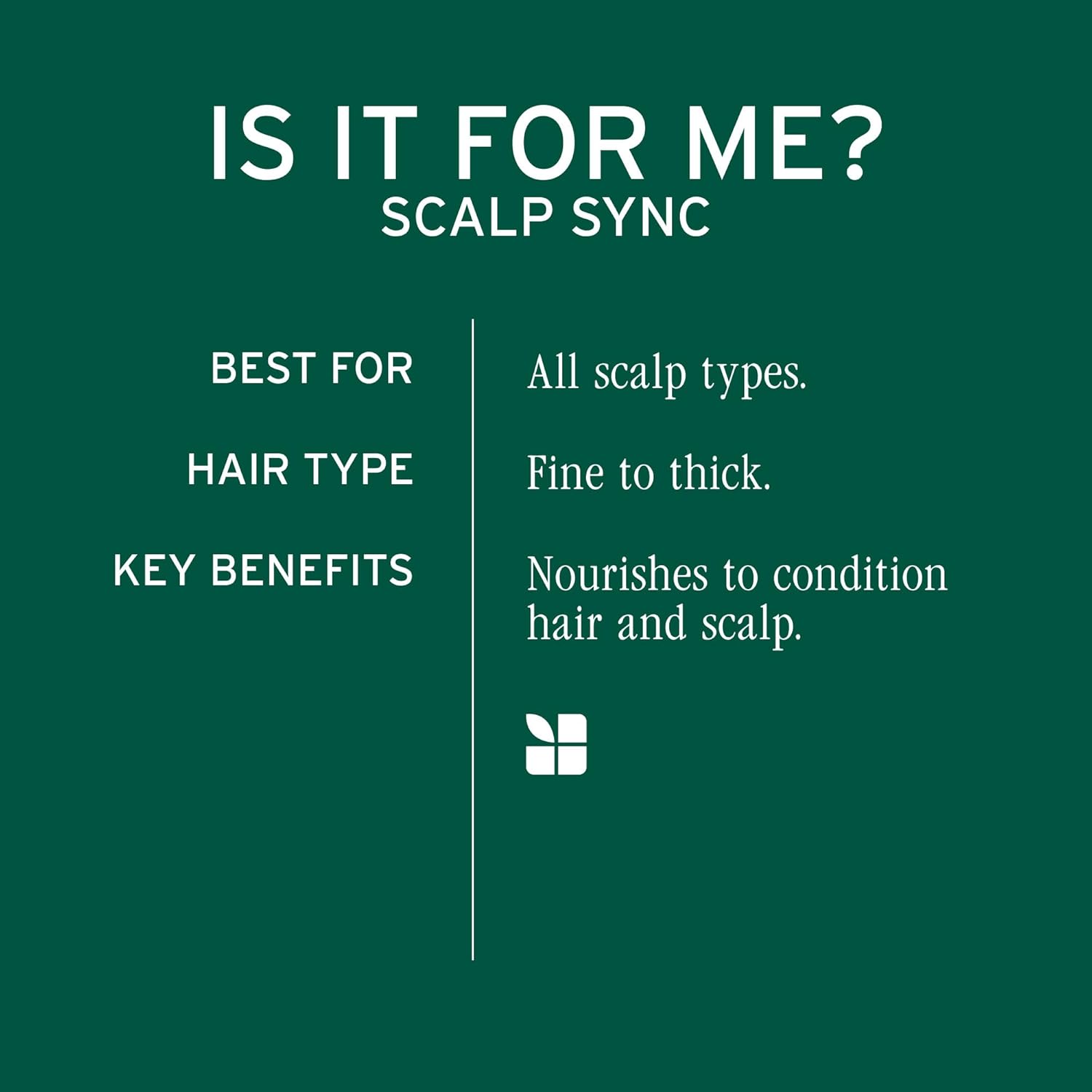 Product description of Biolage Scalp Sync Universal Conditioner