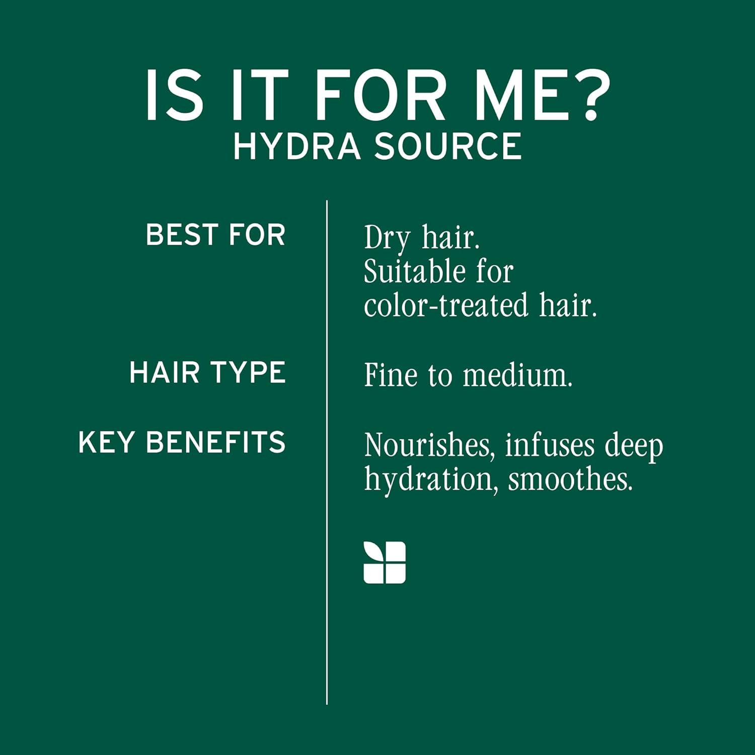 Product description of Biolage Hydra Source Shampoo