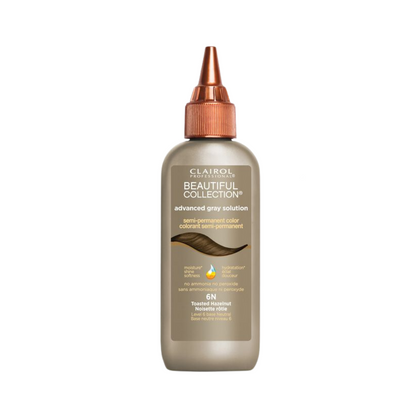 Clairol Professional Beautiful Collection Advanced Gray Solutions Semi Permanent Hair Color 6N Toasted Hazelnut