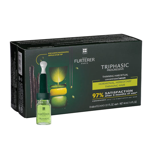 Rene Furterer Triphasic Progressive Concentrated Serum comes wiht 8 vials