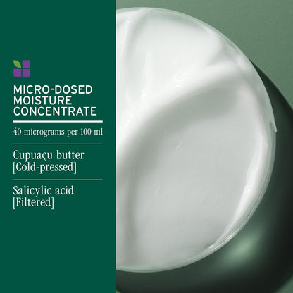 Biolage Ultra Hydra Source Leave-In Cream has a microdosed concentrate of cupuacu butter and salicylic acid