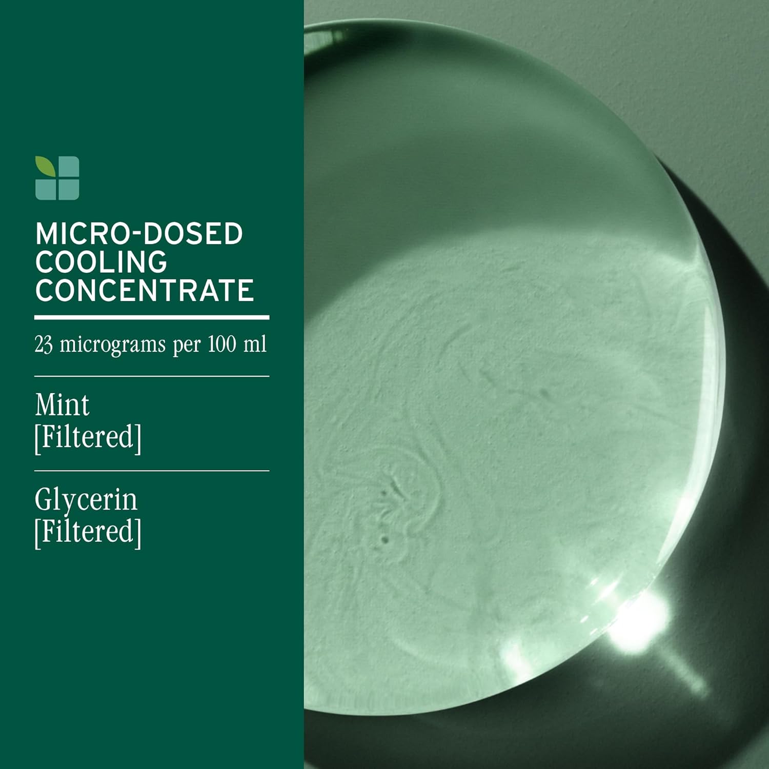 Biolage Cool Mint Balancing Shampoo has a microdosed concentrate of mint and glycerin