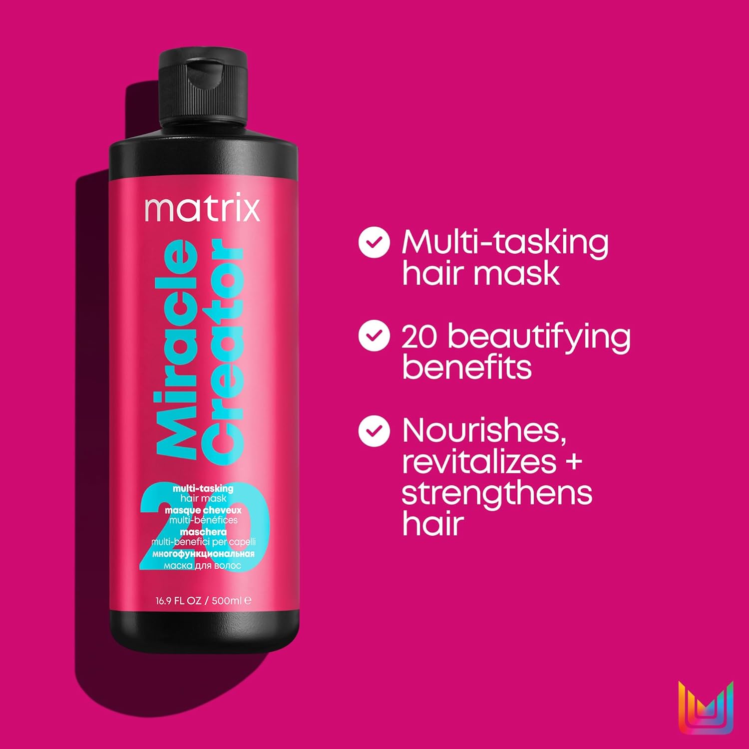 Matrix Total Results Miracle Creator Multi-Tasking Hair Mask nourishes + revitalizes + strengthens hair