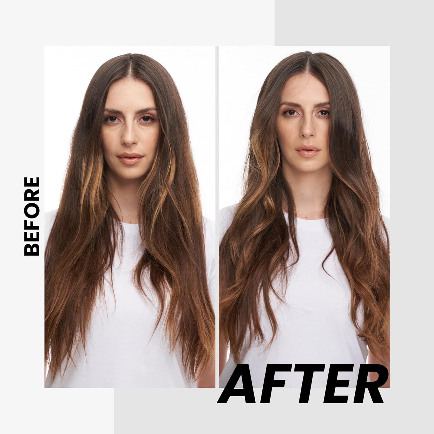 Before and after using Kenra Volume Spray 25