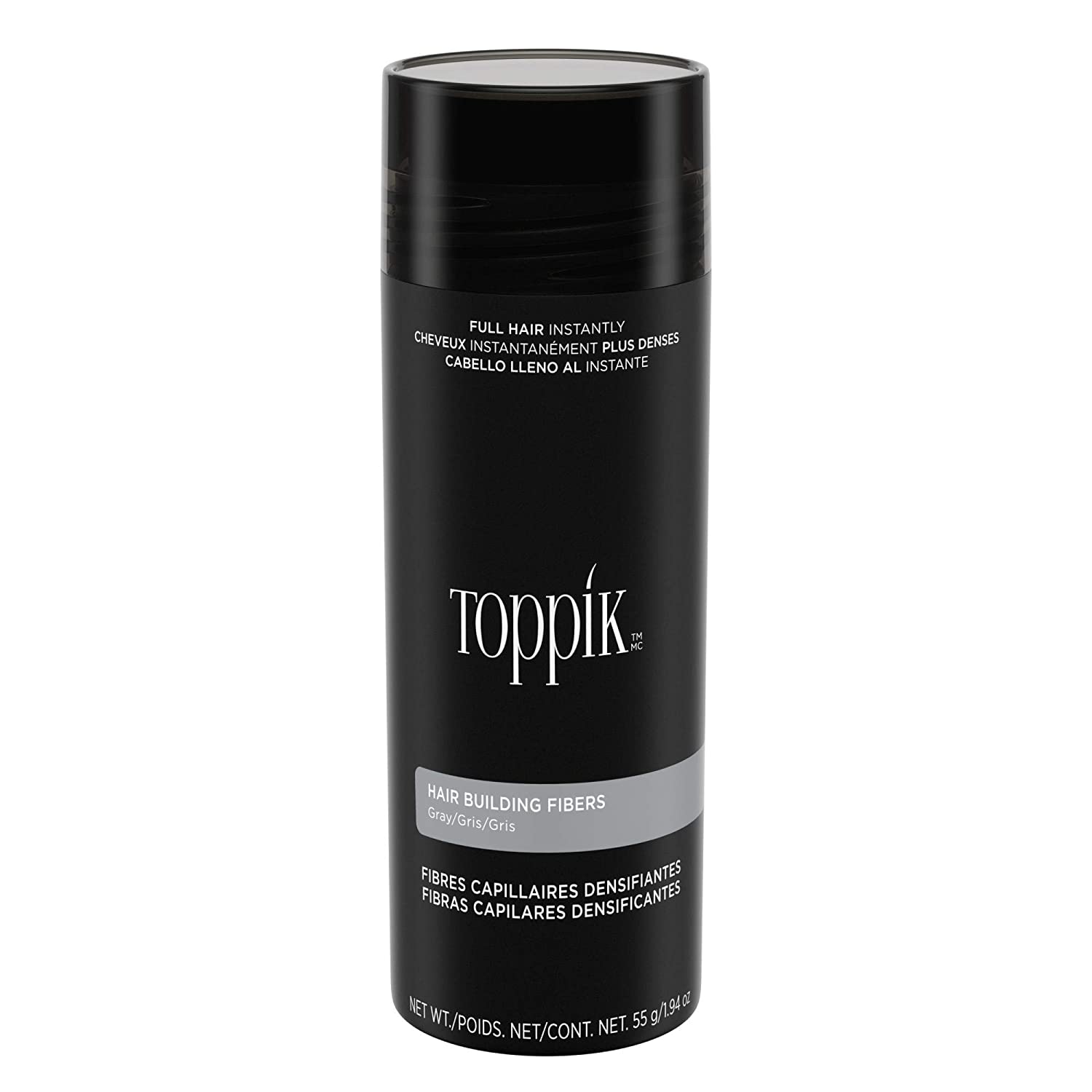 Toppik Hair Building Fibers Gray 55g/1.94oz.