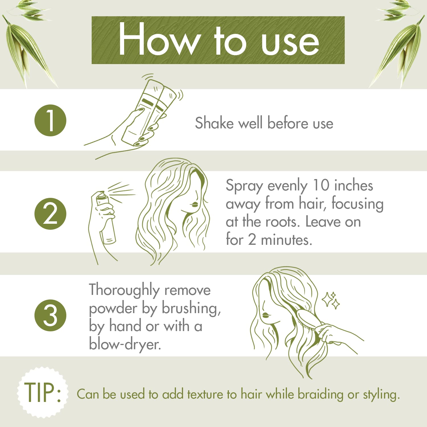Klorane Dry Shampoo with Oat Milk for Dark Hair