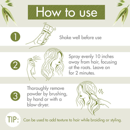 Klorane Dry Shampoo with Oat Milk for Dark Hair