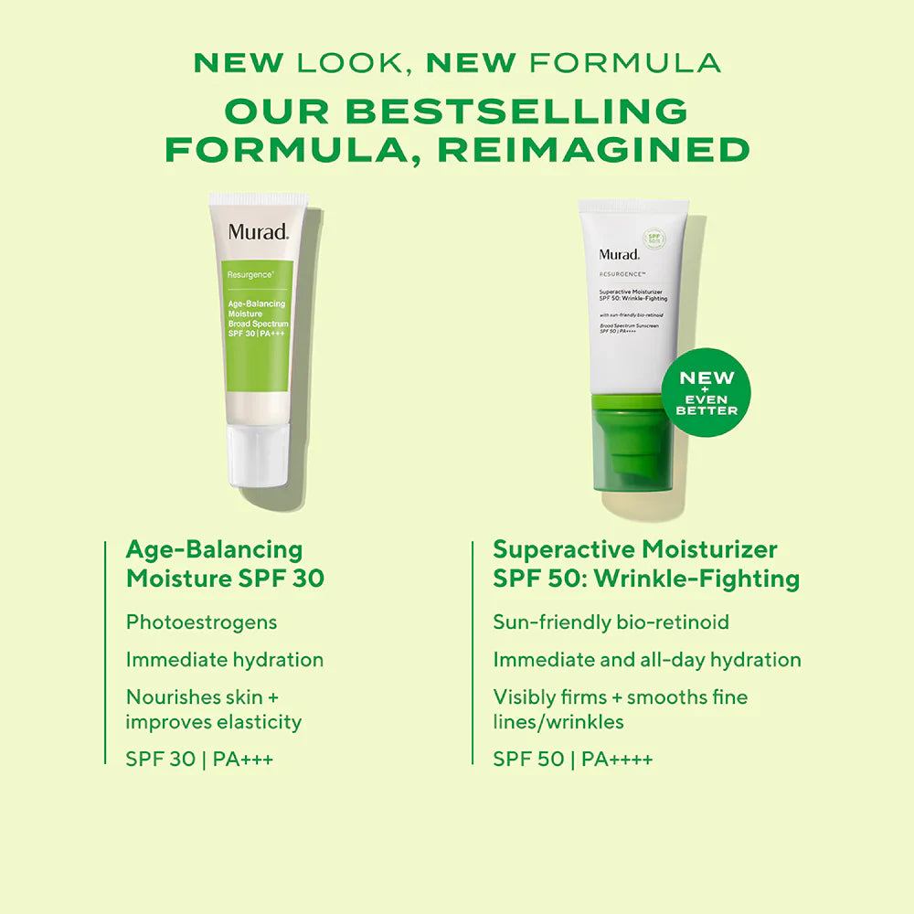 Murad Superactive Moisturizer SPF 50 Wrinkle-Fighting featuring new look, new formula 