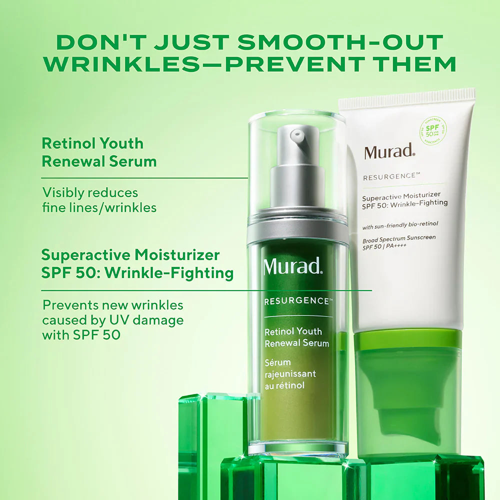 Murad Superactive Moisturizer SPF 50 Wrinkle-Fighting. Don't just smooth out wrinkles, prevent them. 