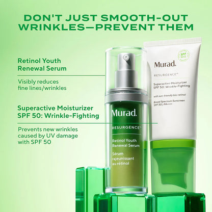 Murad Superactive Moisturizer SPF 50 Wrinkle-Fighting. Don't just smooth out wrinkles, prevent them. 