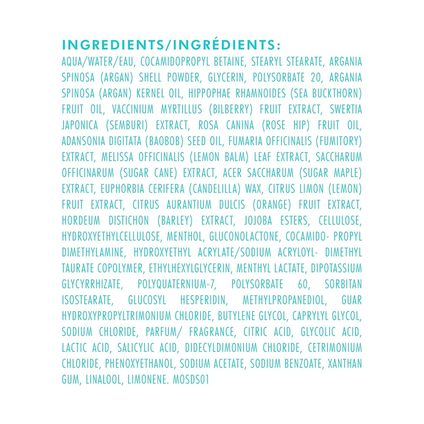 Ingredient List