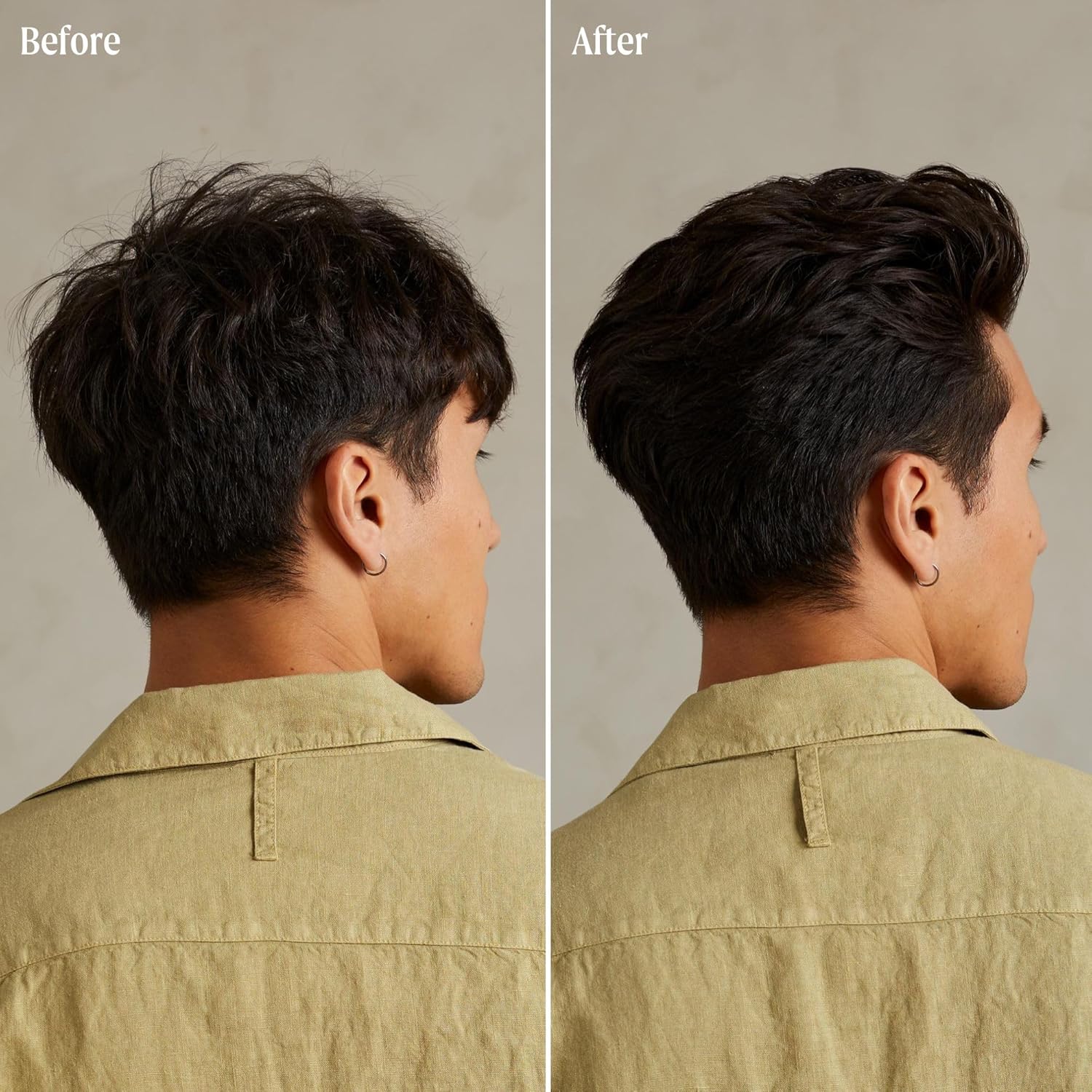 Before and after using Paul Mitchell Tea Tree Special Shampoo
