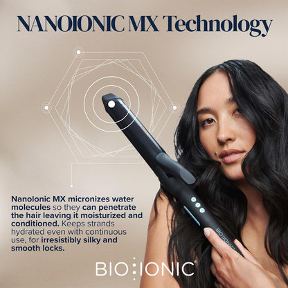 NanoIonic MX Technology in Bio Ionic Long Barrel Curling Iron