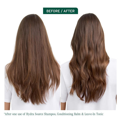 Before and After using Biolage Hydra Source Conditioning Balm