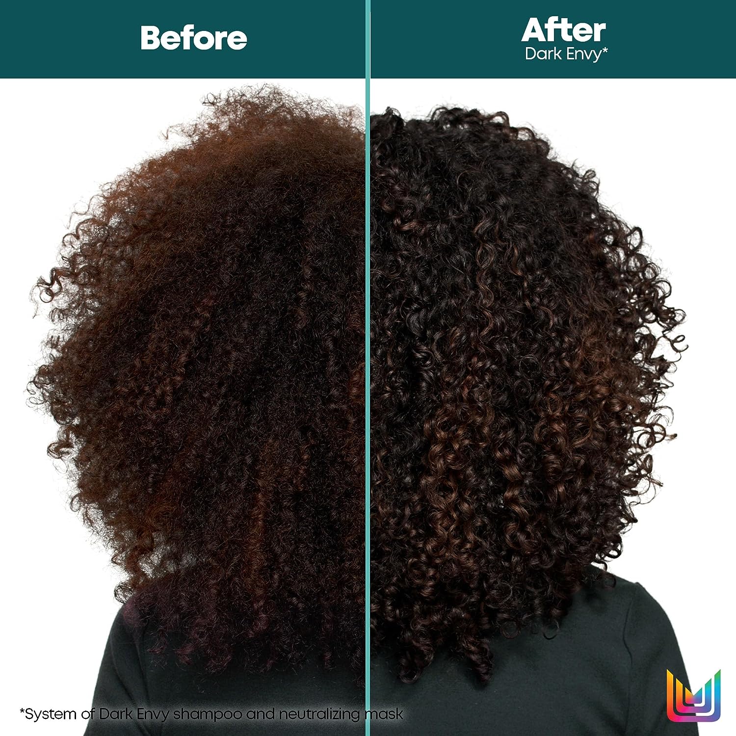 Matrix Total Results Dark Envy Red Neutralization Mask before and after use