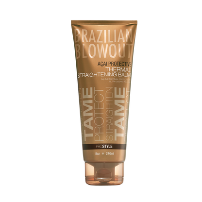 Brazilian Blowout Acai Protective Thermal Straightening Balm 8oz.