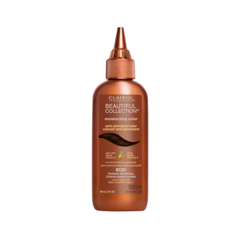 Clairol Professional Beautiful Collection Semi-Permanent Hair Color B12D Medium Ash Brown