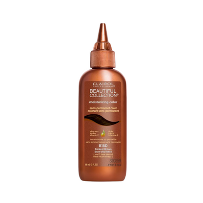 Clairol Professional Beautiful Collection Semi-Permanent Hair Color B18D Darkest Brown