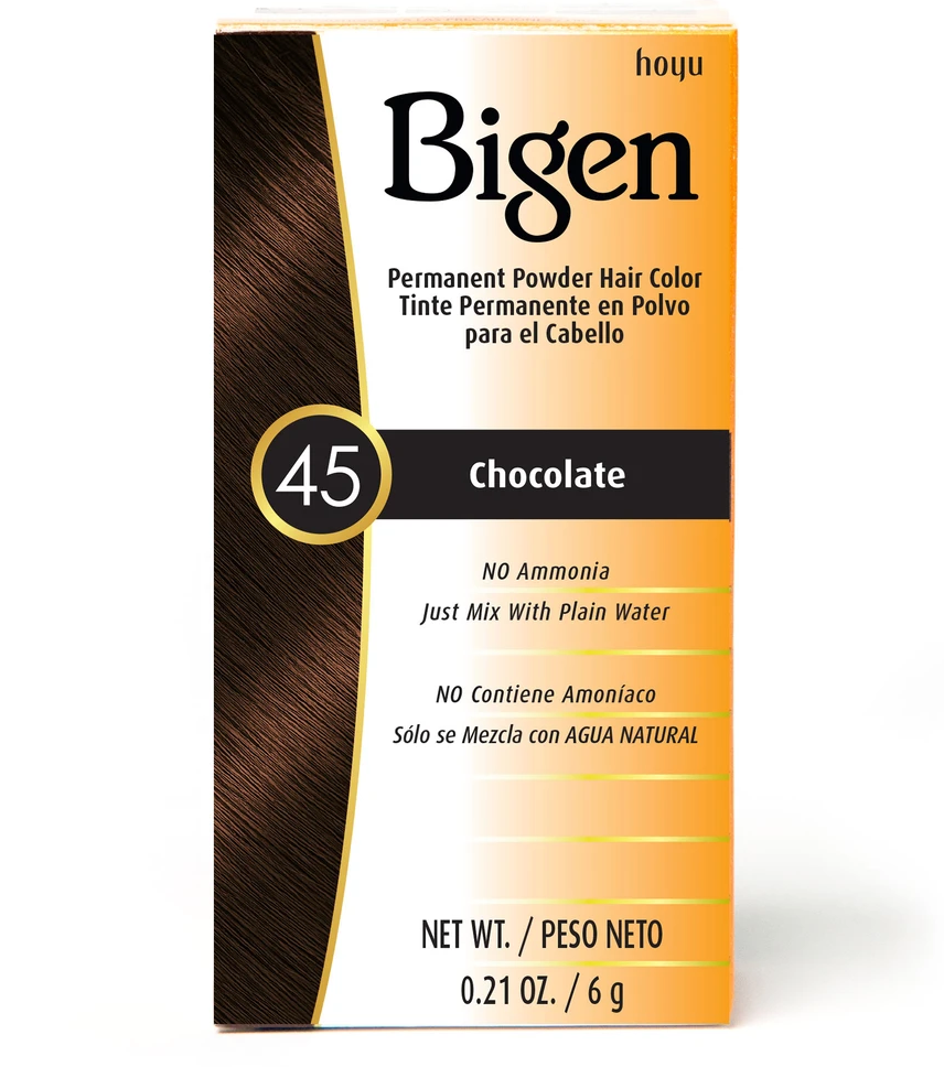 Bigen Permanent Powder Hair Color #45 Chocolate