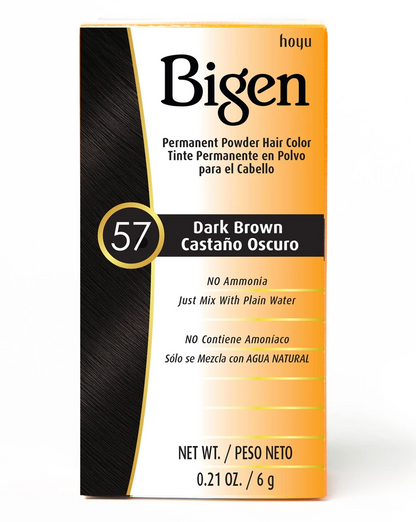 Bigen Permanent Powder Hair Color #57 Dark Brown