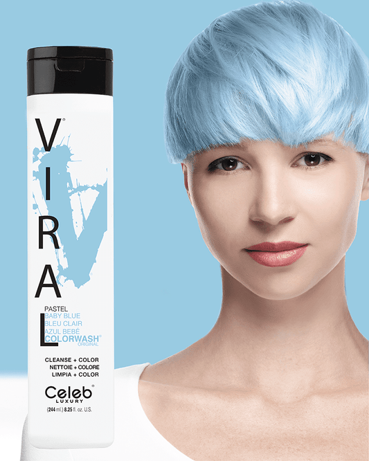Celeb Luxury Viral Colorwash Pastel Baby Blue 8.25oz.