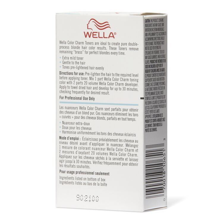Wella Color Charm Permanent Liquid Toners 1.4oz. Directions for Use