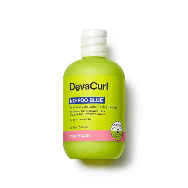 Deva Curl No-Poo Blue Anti-Brass Toning Cleanser 12oz.