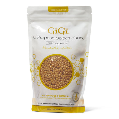 GiGi All Purpose Golden Honee Hard Wax Beads 14oz.