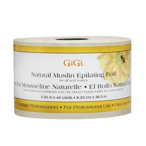 GiGi Natural Muslin Epilating Roll 40 yards