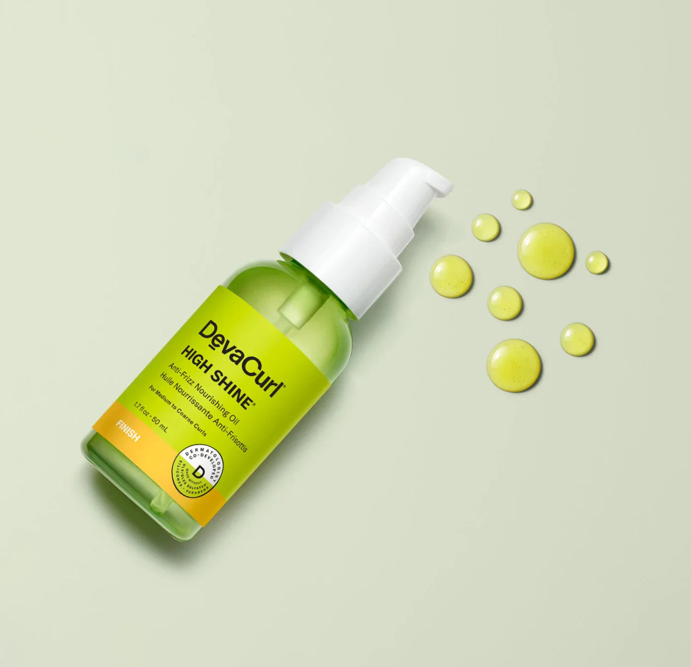 Deva Curl High Shine Anti-Frizz Nourishing Oil product texture