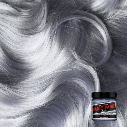 Manic Panic Semi Permanent Hair Color 4oz. Blue Steel