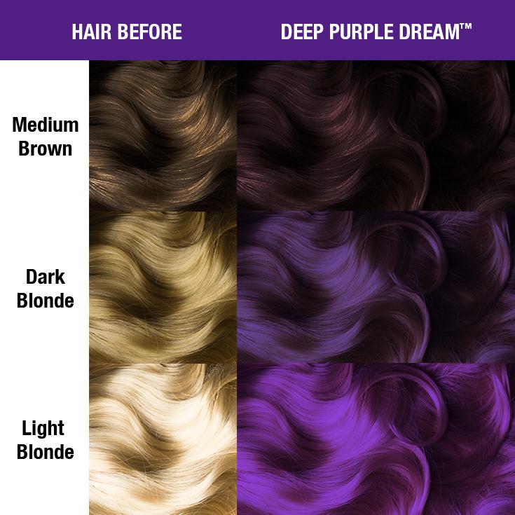 Manic Panic Semi Permanent Hair Color 4oz. Deep Purple Dream