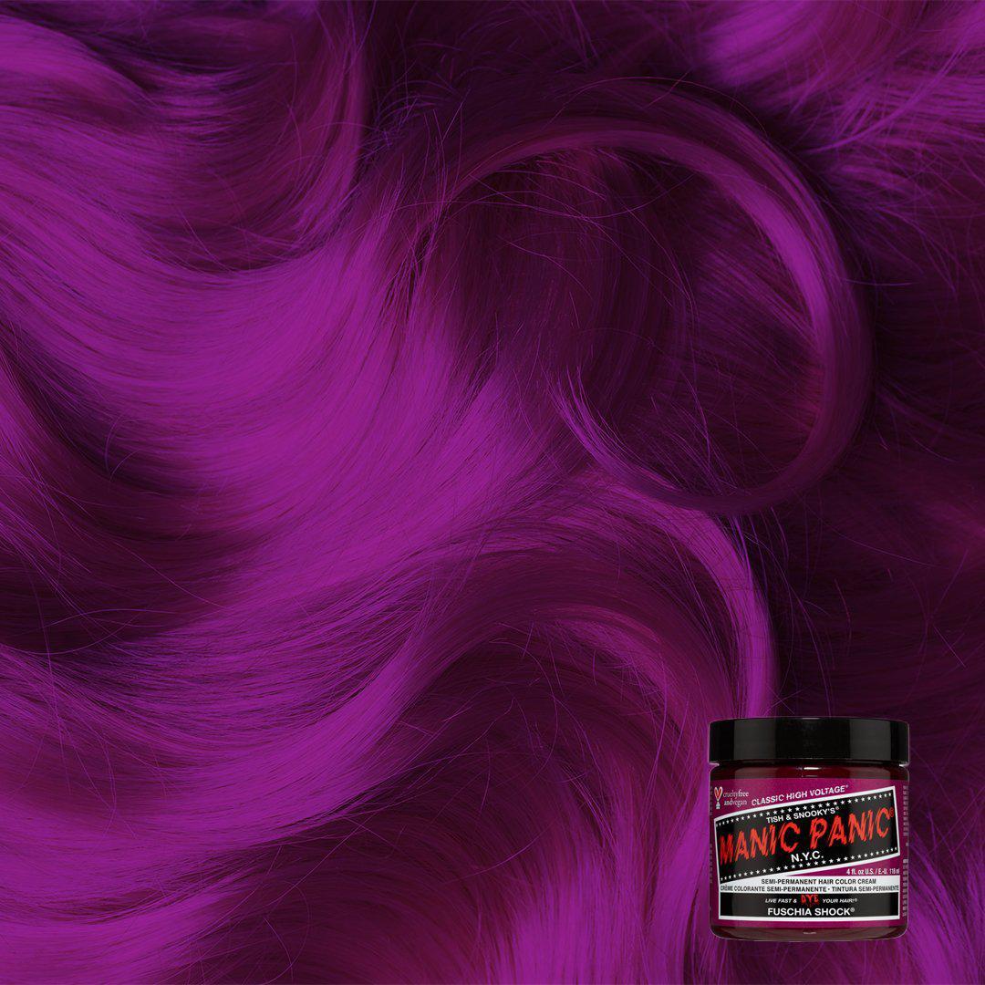 Manic Panic Semi Permanent Hair Color 4oz. Fuschia Shock