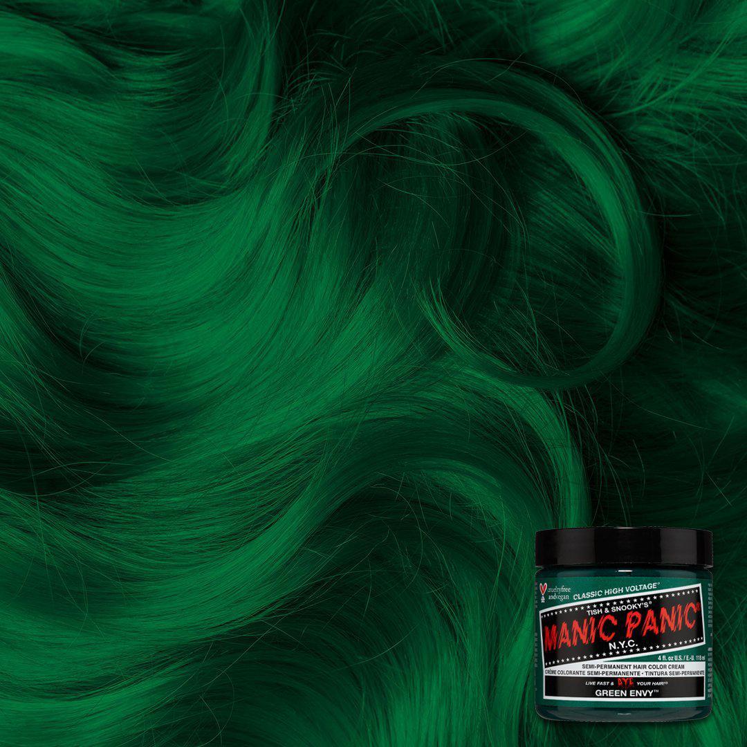 Manic Panic Semi Permanent Hair Color 4oz. Green Envy
