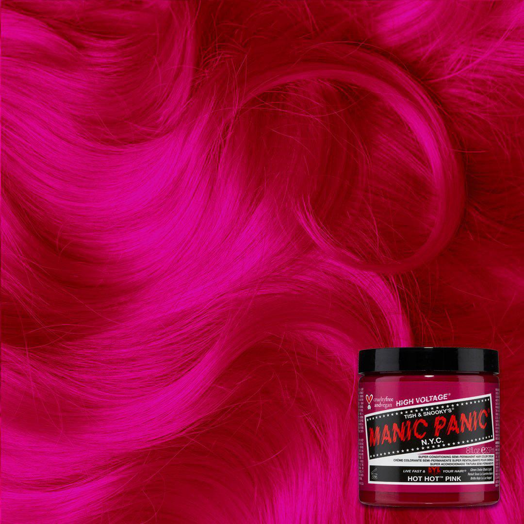 Manic Panic Semi Permanent Hair Color 4oz. Hot Hot Pink
