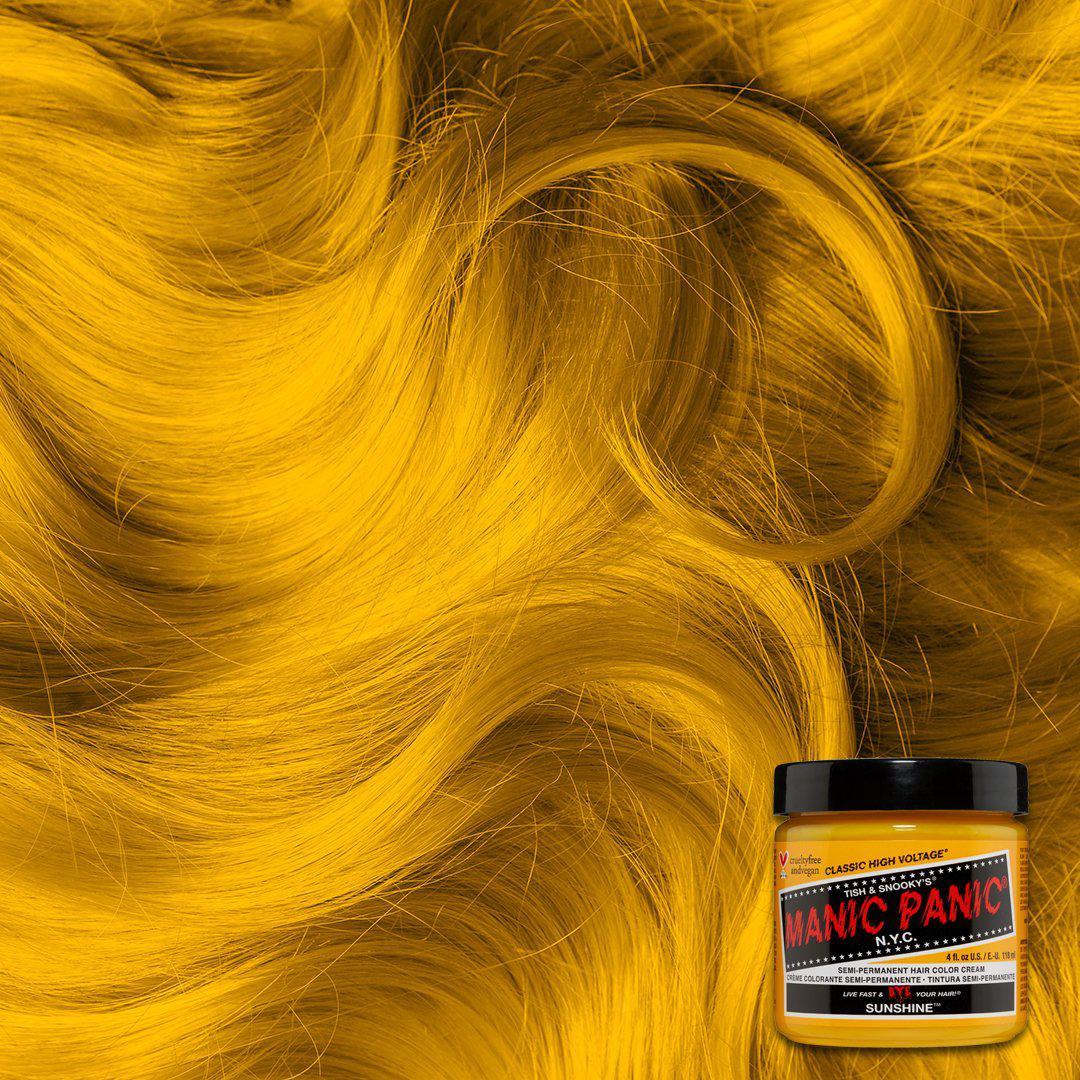 Manic Panic Semi Permanent Hair Color 4oz. Sunshine