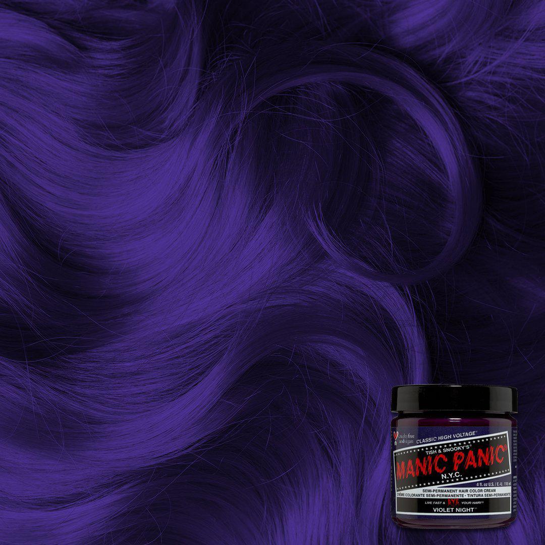Manic Panic Semi Permanent Hair Color 4oz. Violet Night
