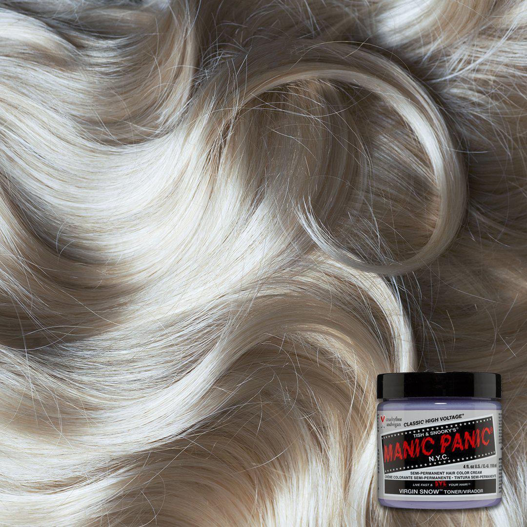 Manic Panic Semi Permanent Hair Color 4oz. Virgin Snow
