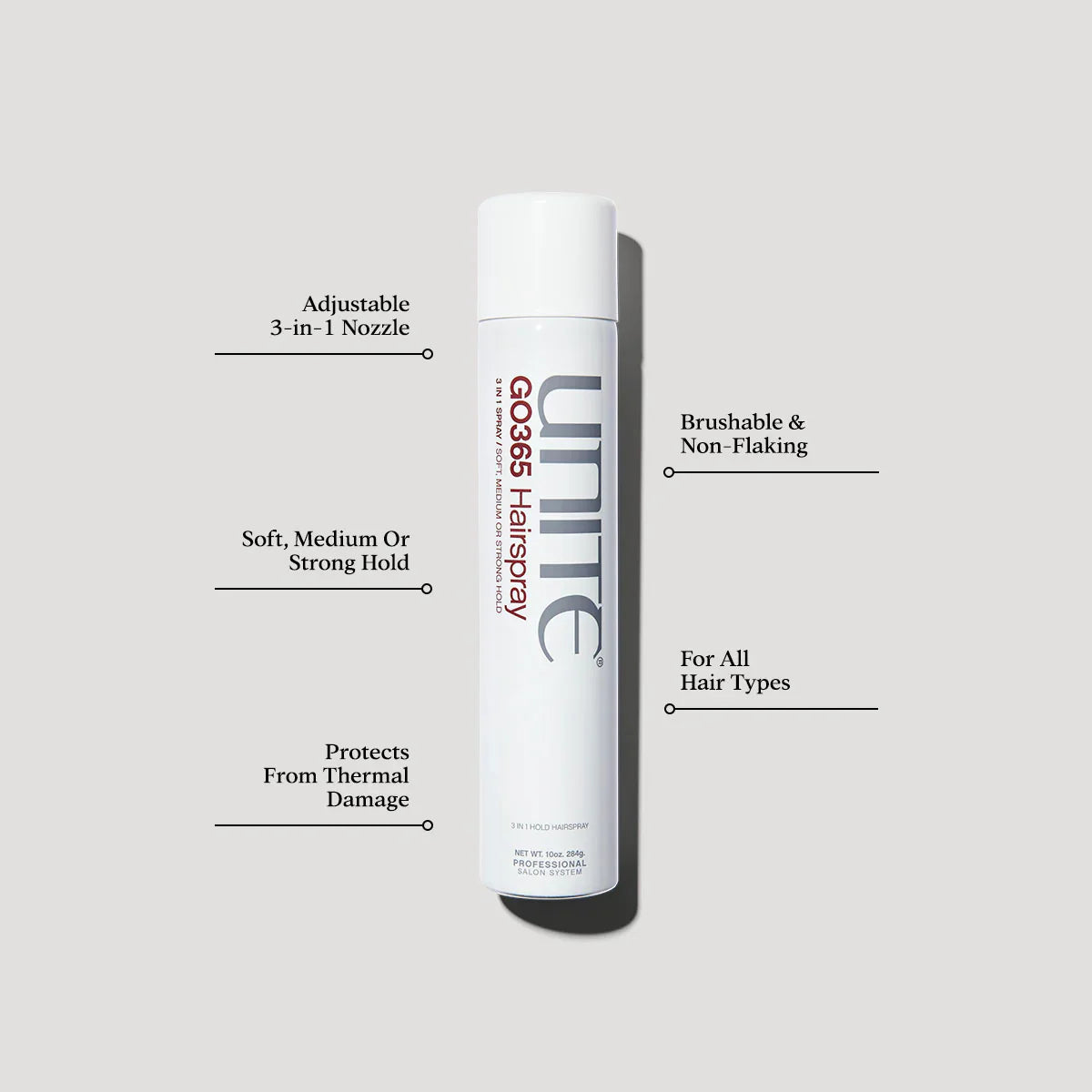 Unite GO365 Hairspray product benefits