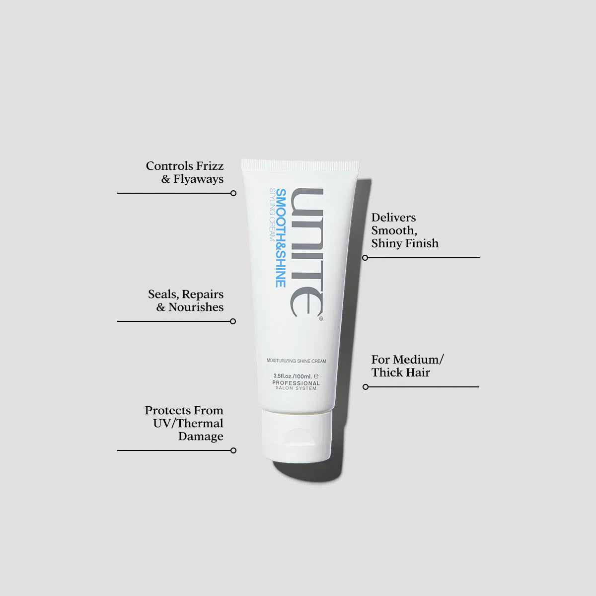 Unite Smooth & Shine Styling Cream product benefits